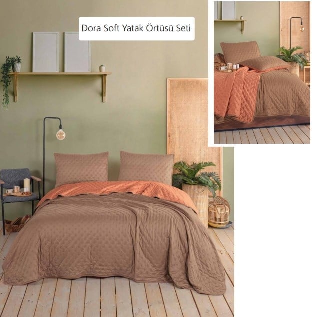 Dora Soft Yatak Örtüsü Model 4