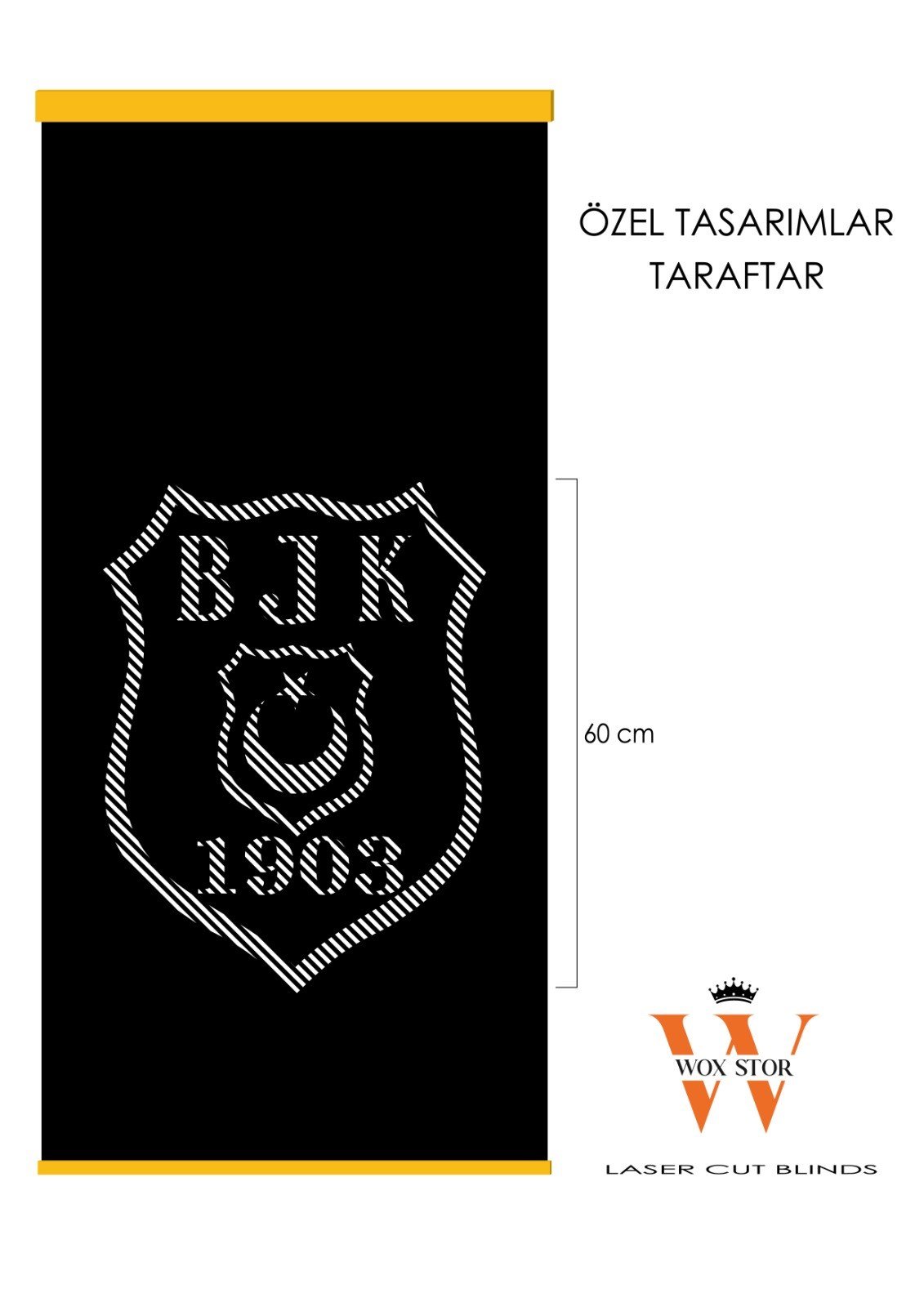 Lazer Kesim Özel Tasarım Taraftar BJK
