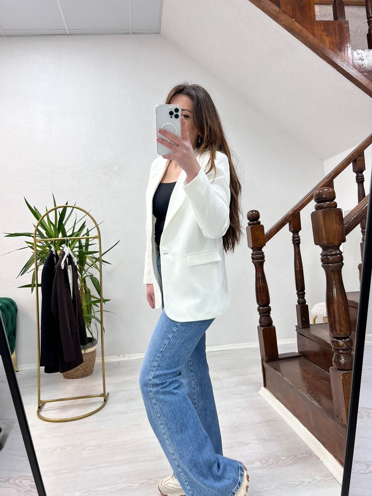 BLAZER CEKET BEYAZ - 1310
