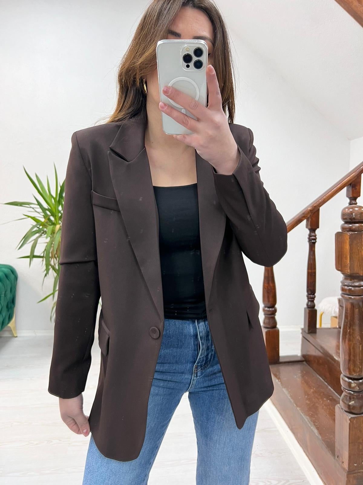 BLAZER CEKET KAHVERENGİ - 1310