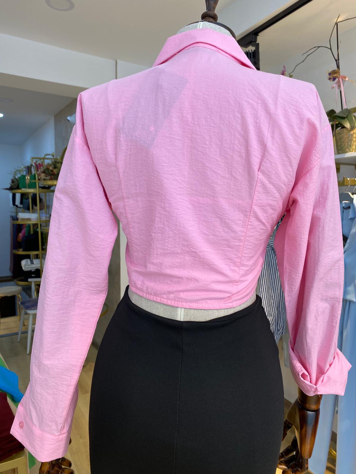 FERMUARLI GÖMLEK PEMBE - 1041