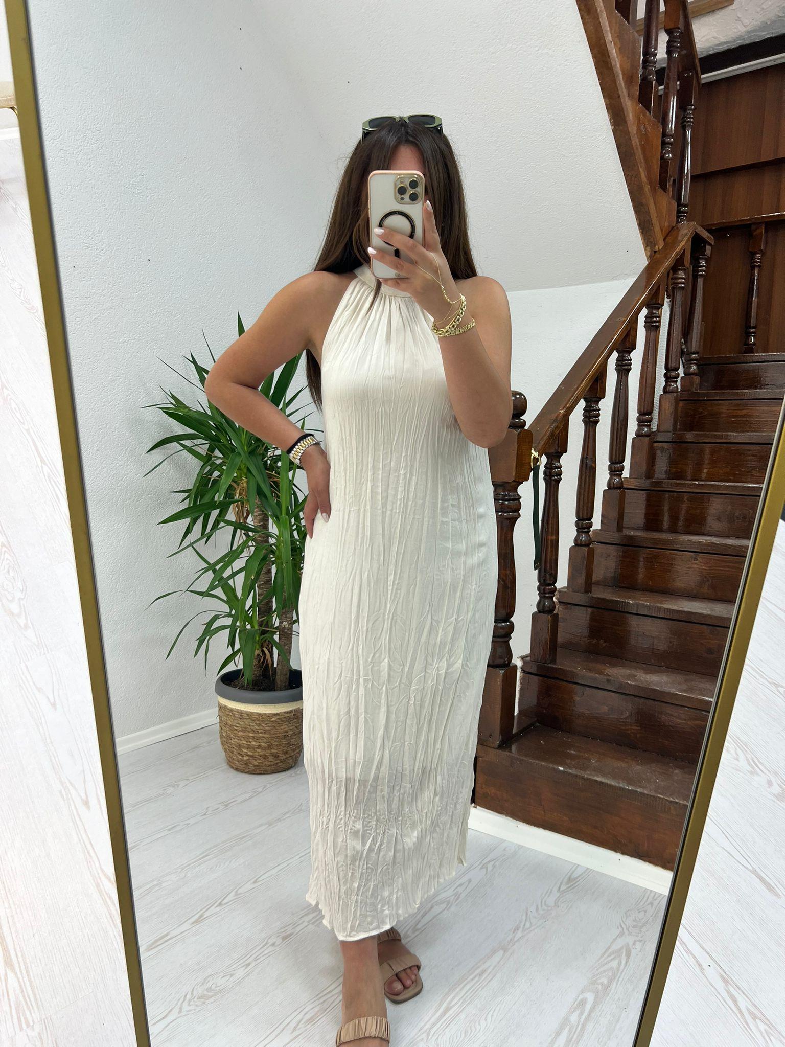 KIRINKIL ELBİSE EKRU - 1174