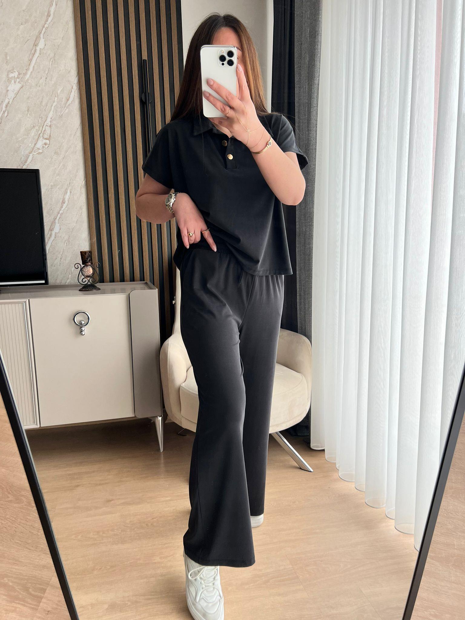 POLO YAKA GOLD DÜĞMELİ TAKIM - 1129 