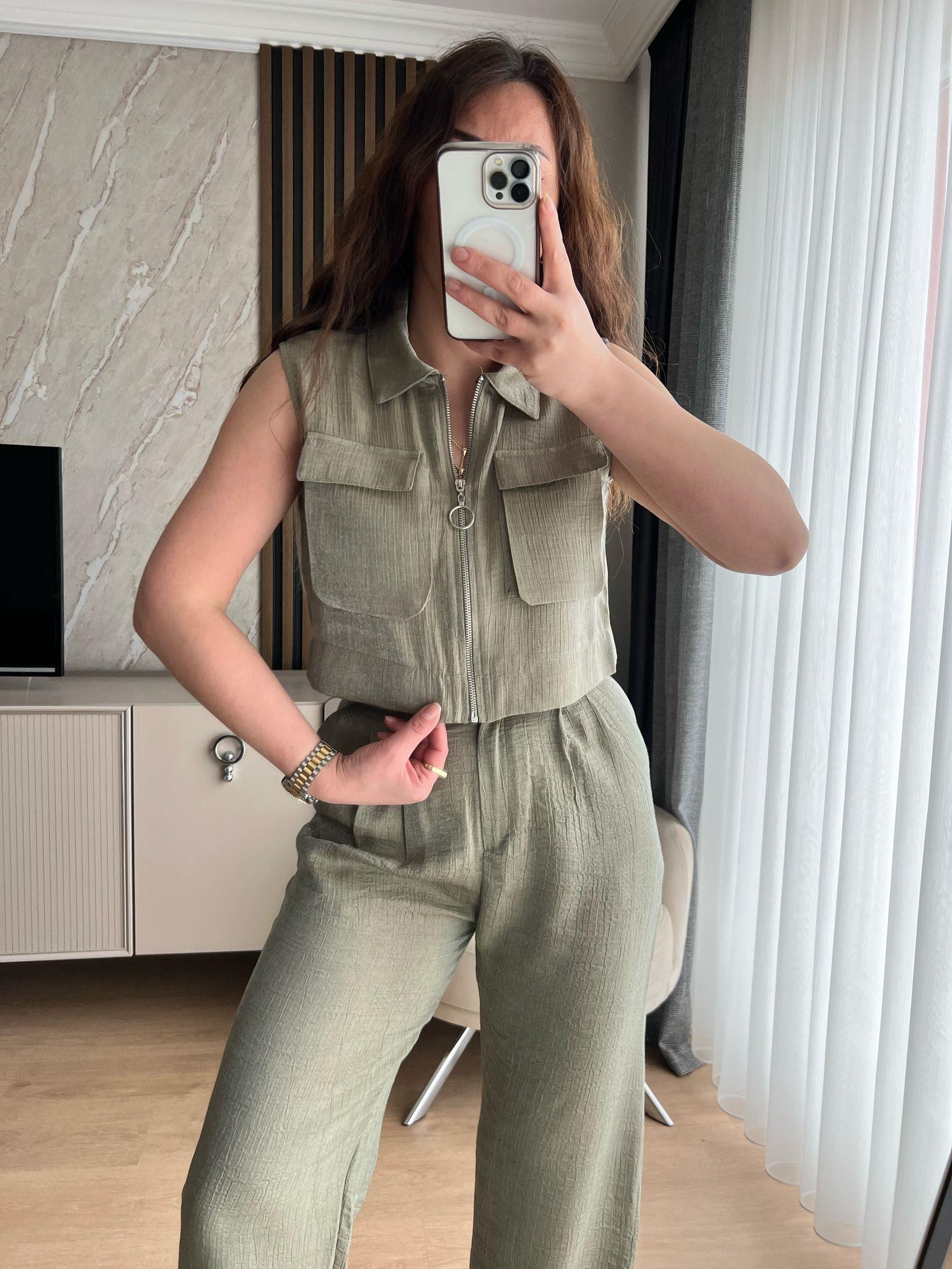 Simli Tensel Fermuarlı takım