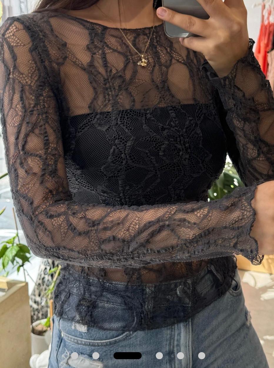 TRANSPARAN BLUZ GRİ - 1009