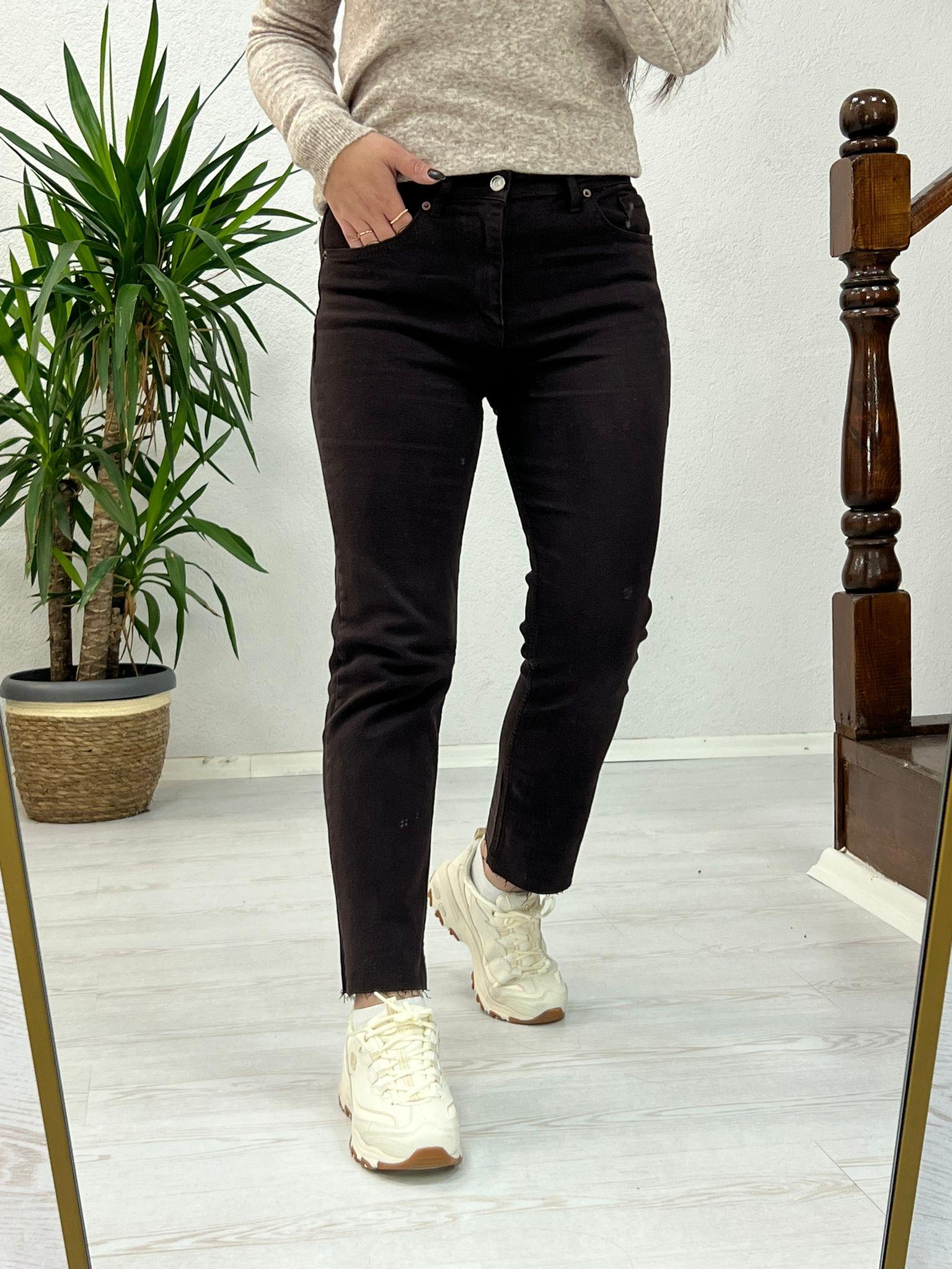 ZR KESİK PAÇA JEAN KAHVERENGİ - 1076