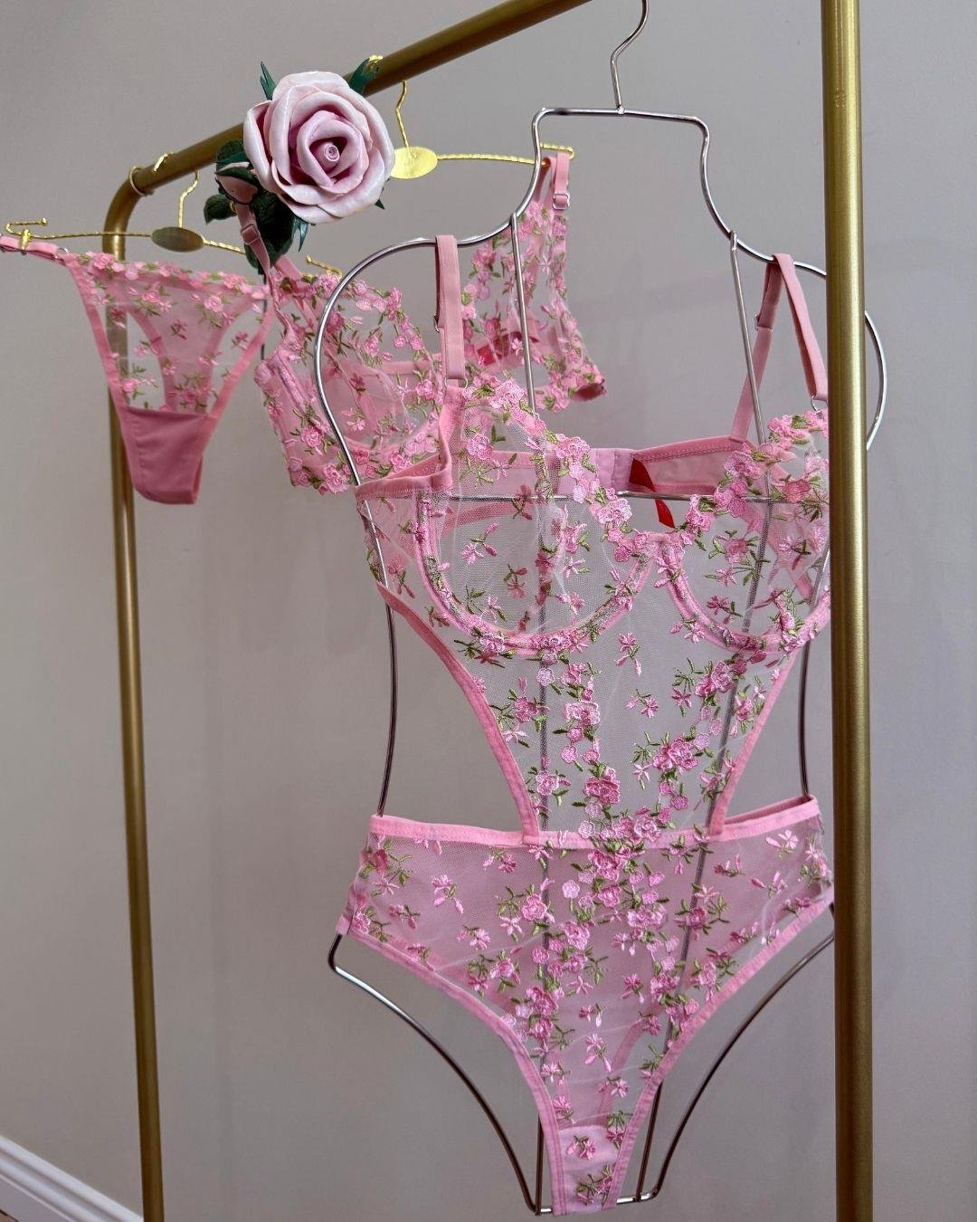 Flower Pembe Set