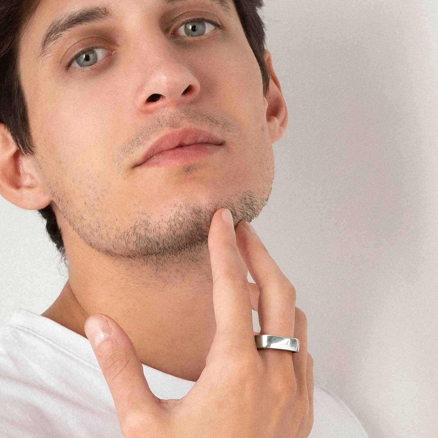 B-Yond Çelik Erkek Yüzük Gümüş Renk Size 25