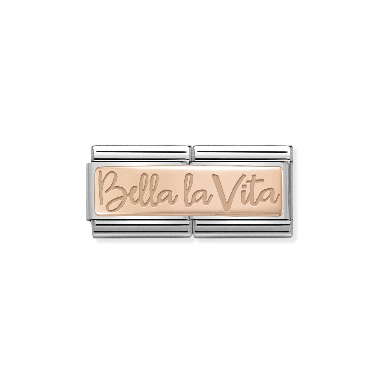 Composable Classic Çift Link Bella La Vita 9 Ayar Rose Gold