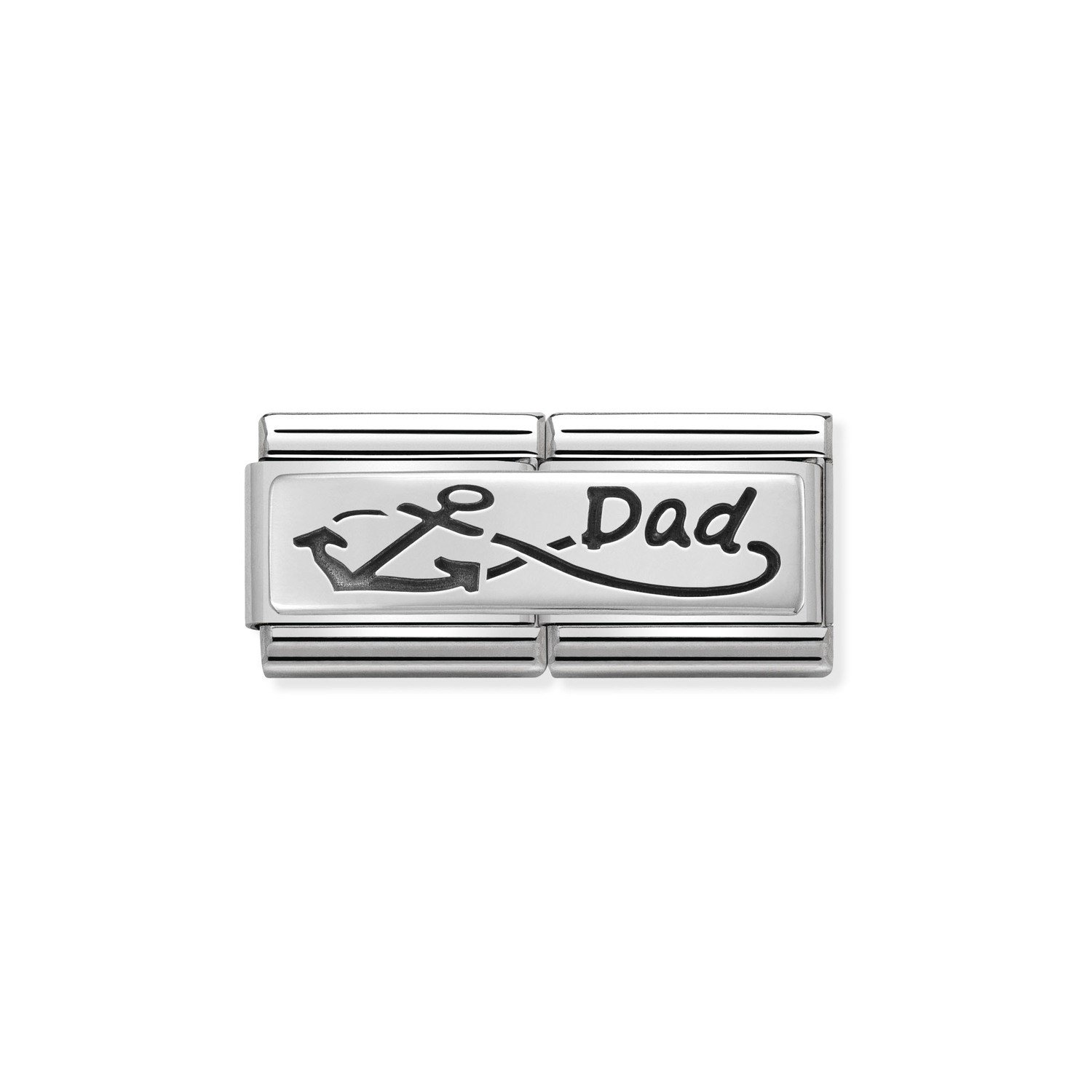 Composable Classic Çift Link Dad 925 Ayar Gümüş
