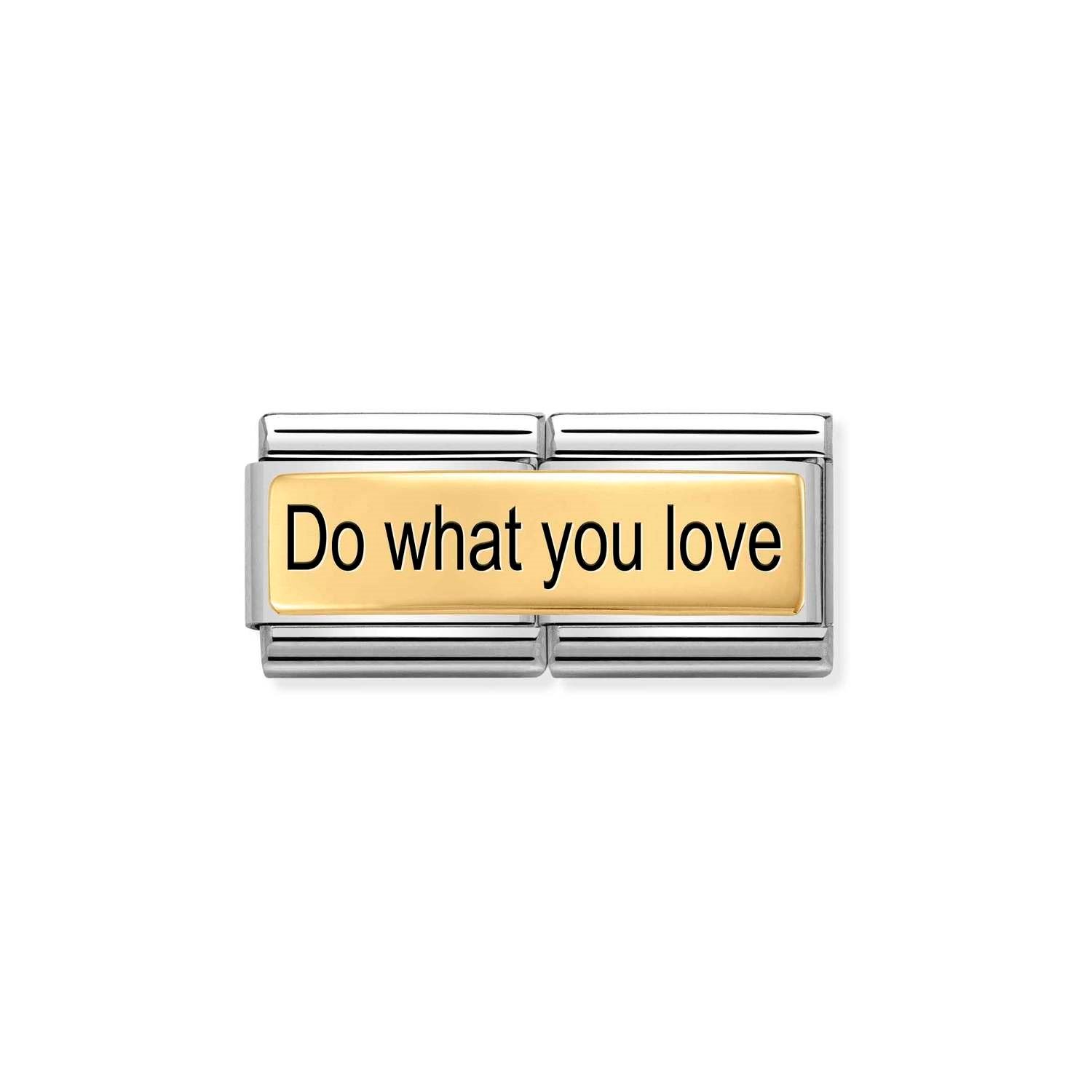 Composable Classic Çift Link Do What You Love 18 Ayar Altın