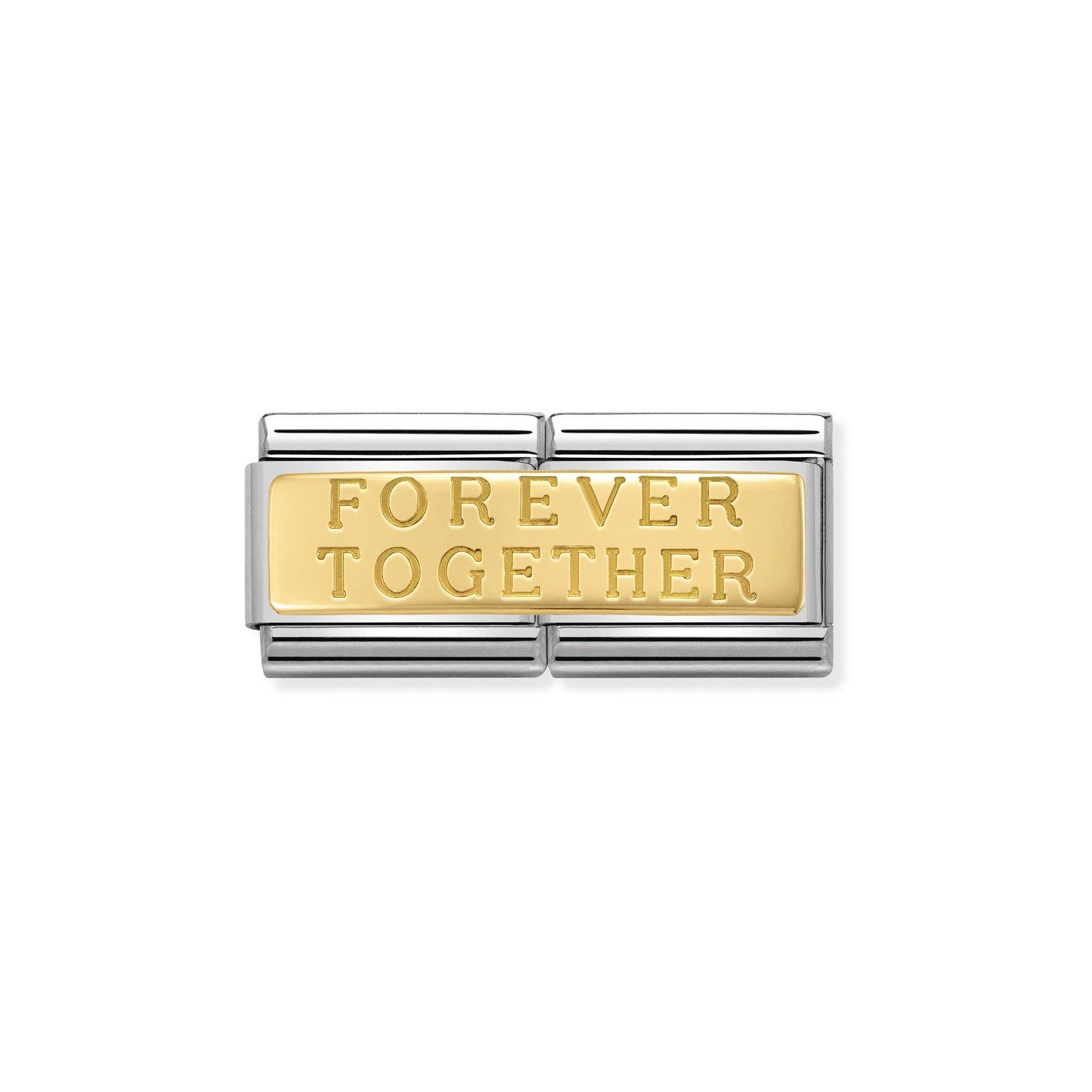 Composable Classic Çift Link Forever Together 18 Ayar Altın