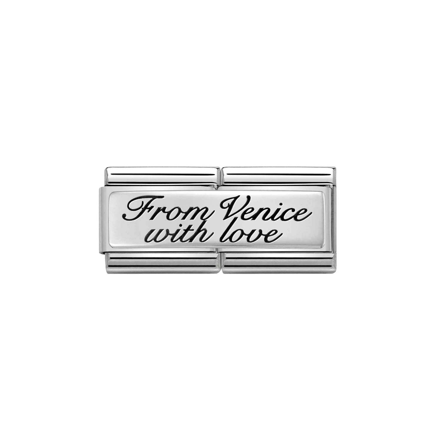Composable Classic Çift Link From venice With Love 925 Ayar Gümüş