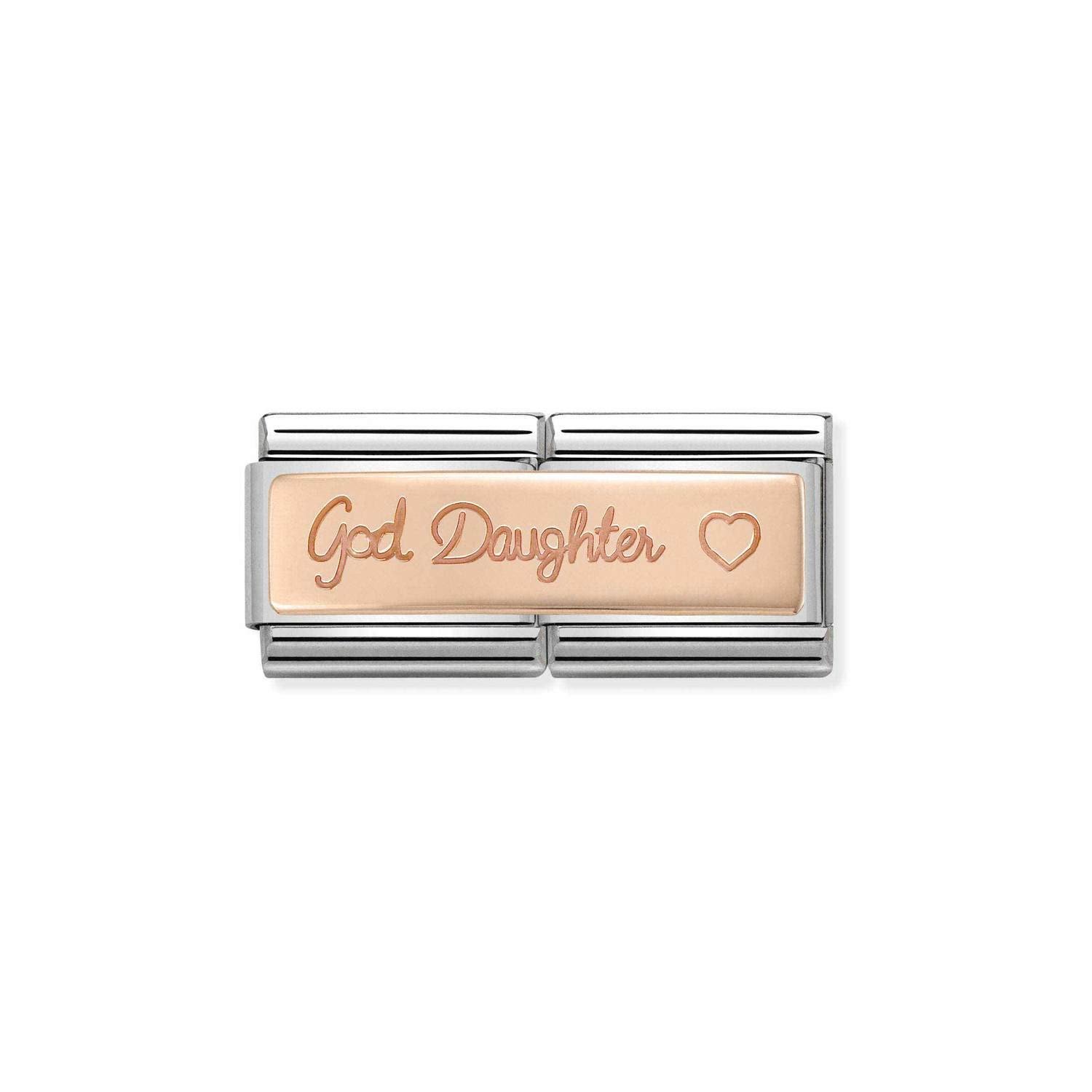 Composable Classic Çift Link God Daughter 9 Ayar Rose Gold