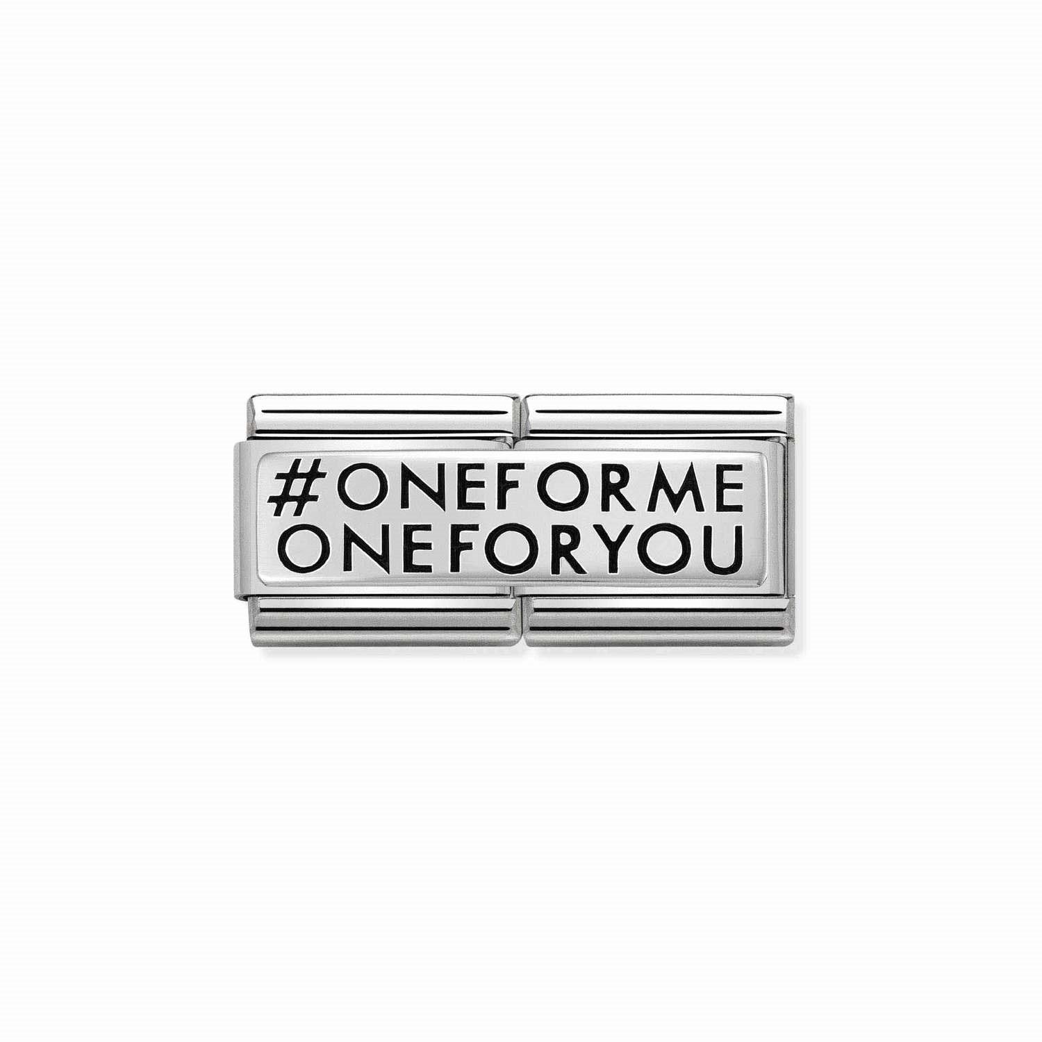 Composable Classic Çift Link One For Me One For You 925 Ayar Gümüş