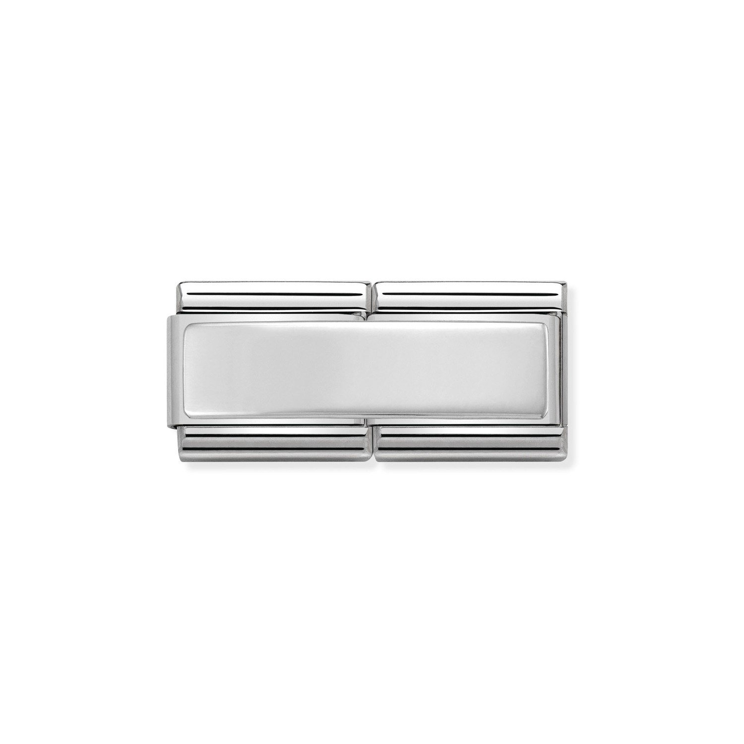 Composable Classic Çift Link Plaka 925 Ayar Gümüş