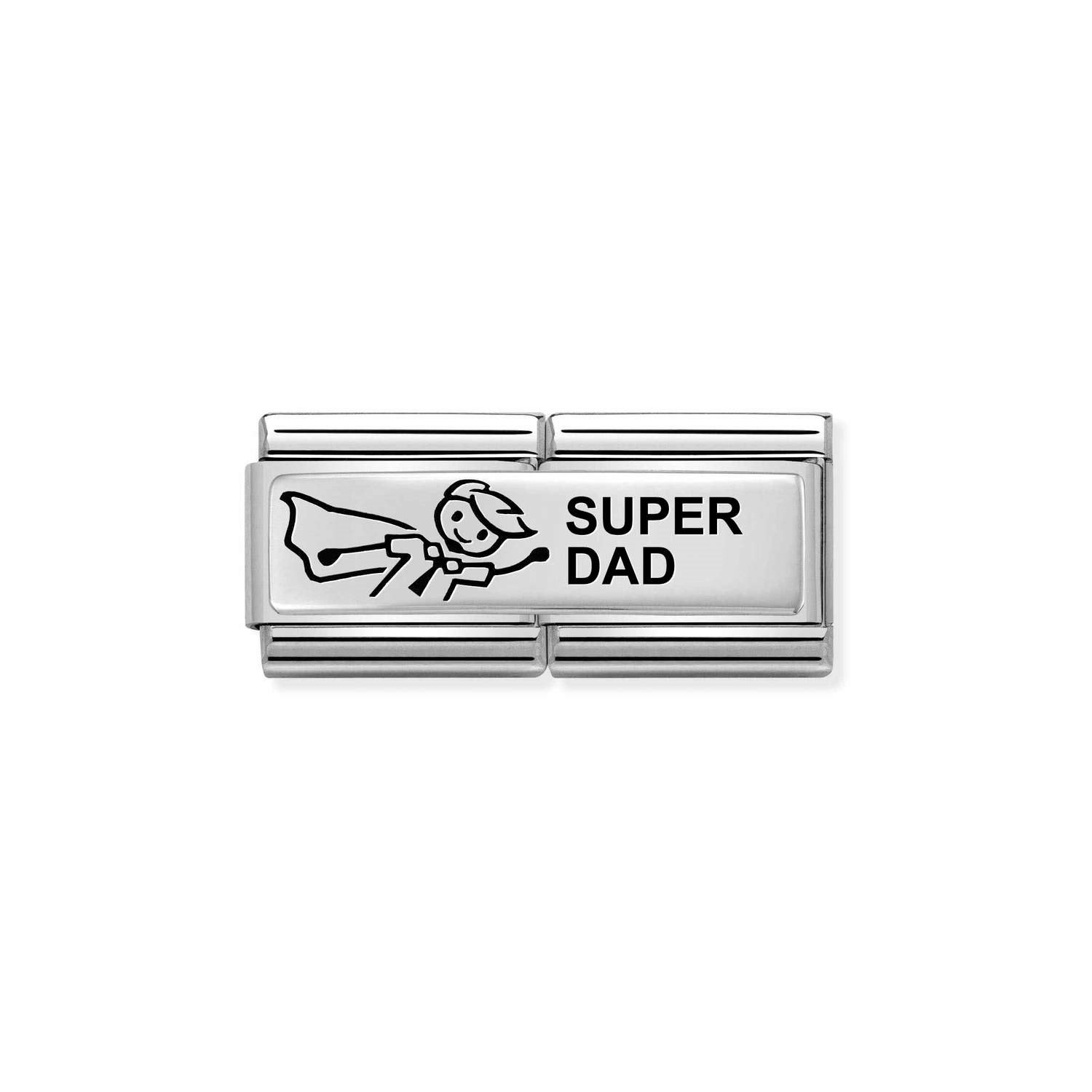 Composable Classic Çift Link Super Dad 925 Ayar Gümüş