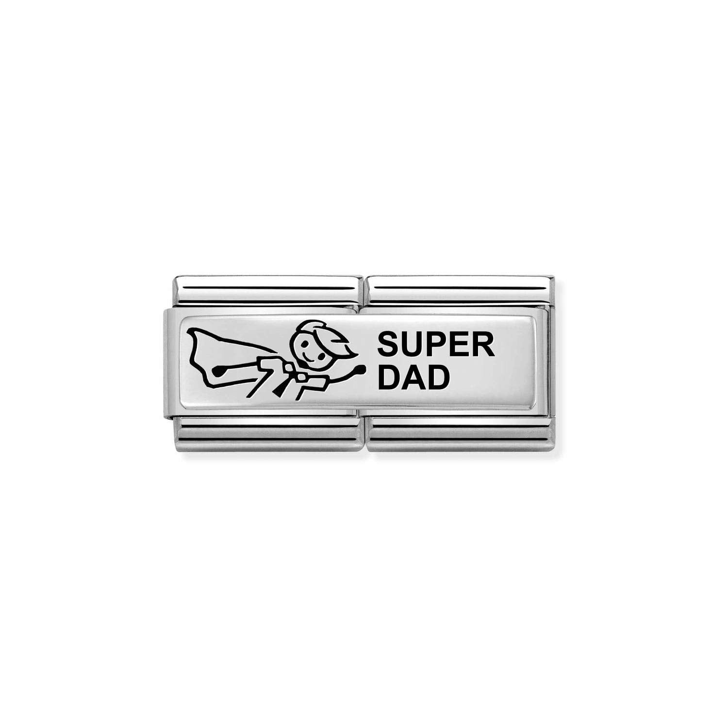 Composable Classic Çift Link Super Dad 925 Ayar Gümüş