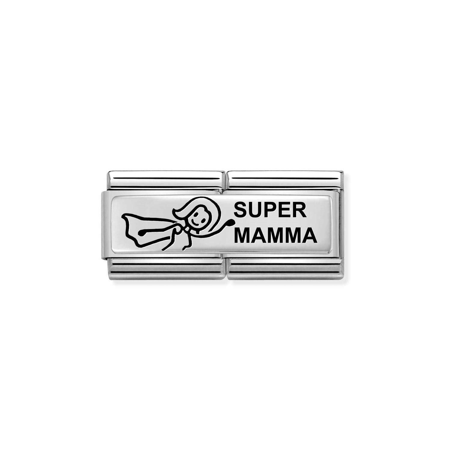 Composable Classic Çift Link Super Mamma 925 Ayar Gümüş