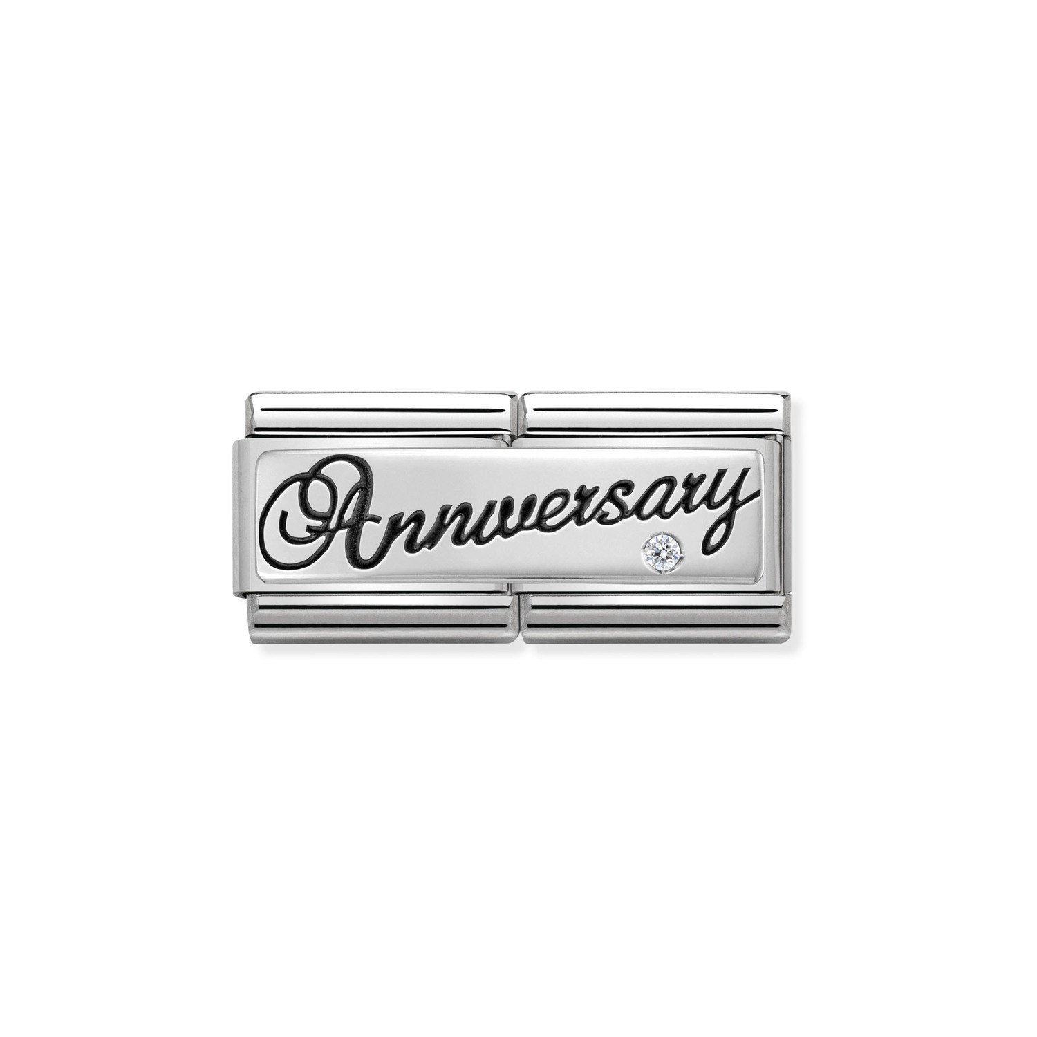 Composable Classic Çift Link Yıl Anniversary 925 Ayar Gümüş