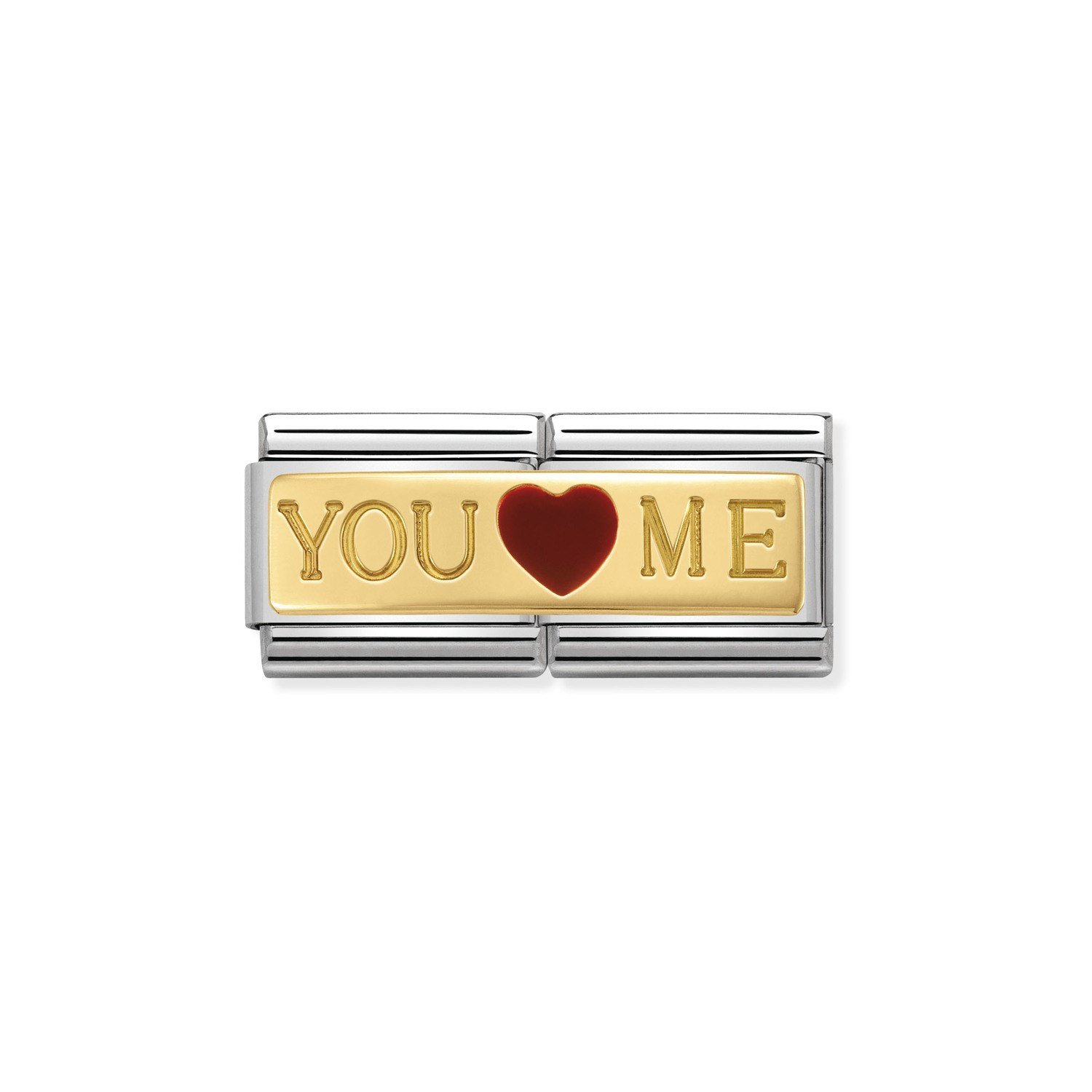 Composable Classic Çift Link You And Me 18 Ayar Altın