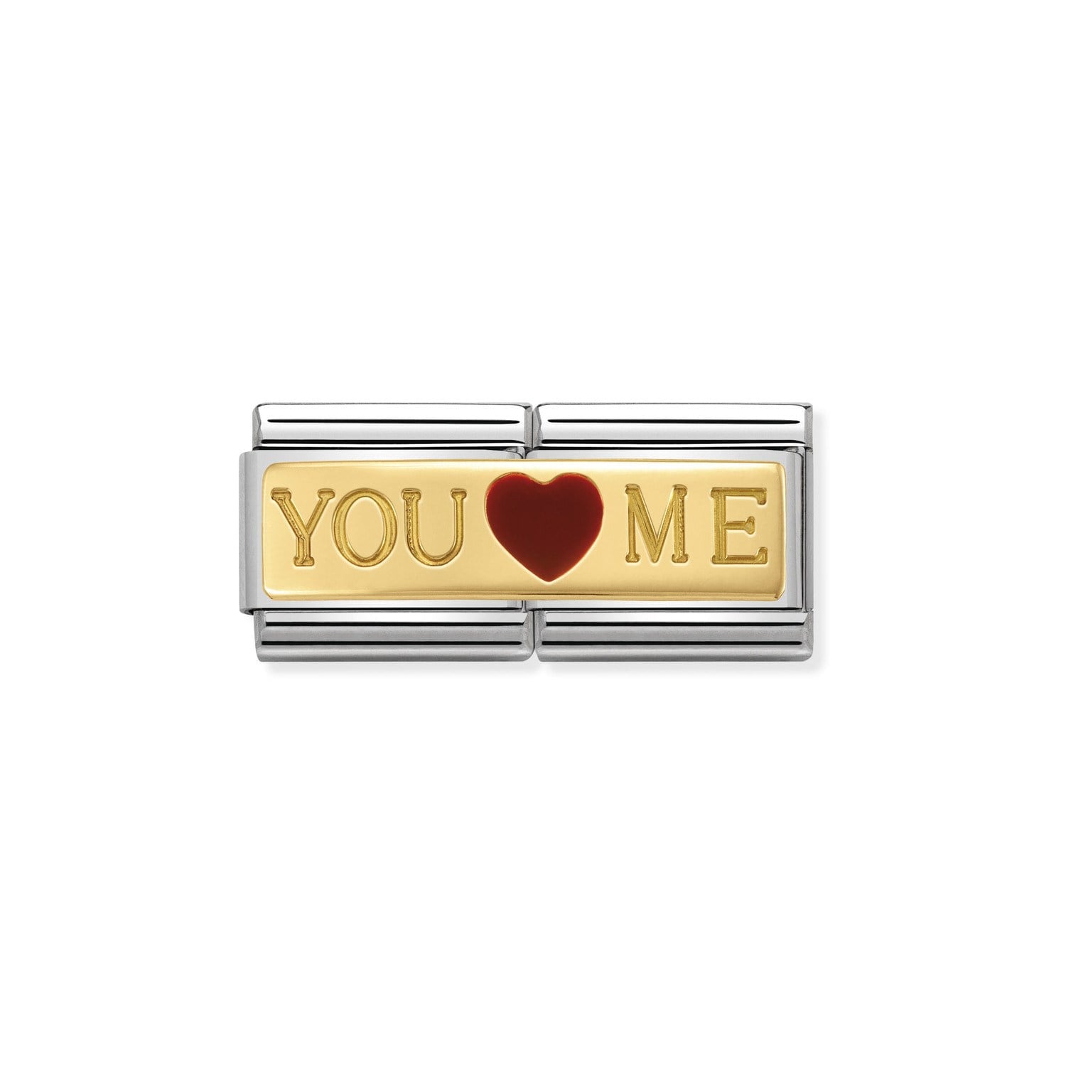 Composable Classic Çift Link You And Me 18 Ayar Altın