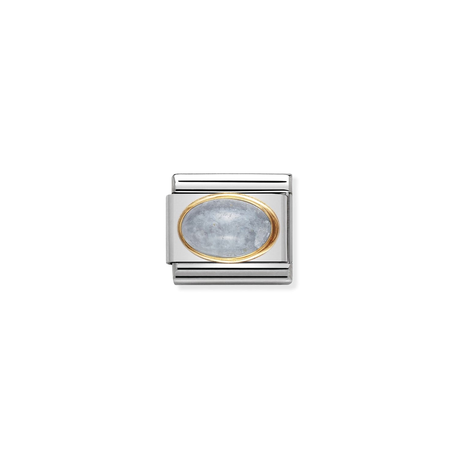 Composable Classic Link Aquamarine Taşlı 18 Ayar Altın
