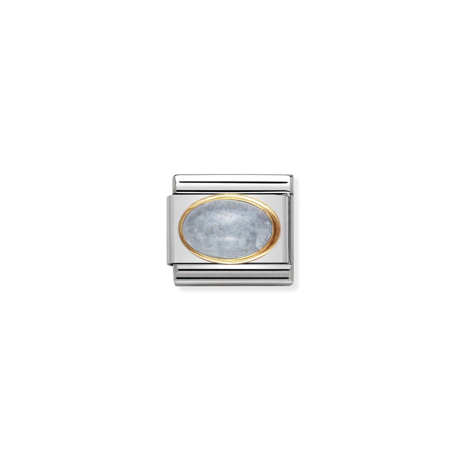 Composable Classic Link Aquamarine Taşlı 18 Ayar Altın