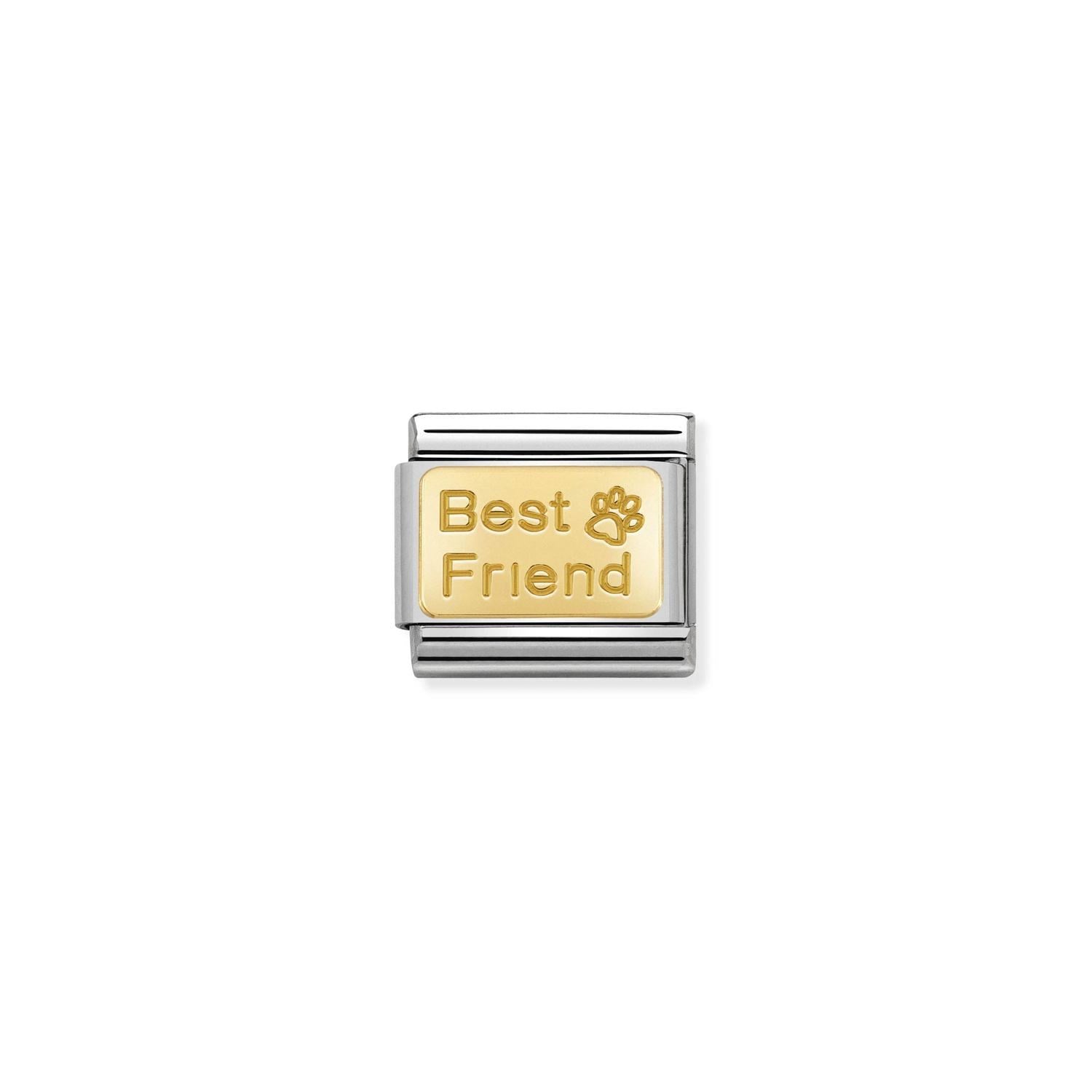 Composable Classic Link Best Friend  Detaylı 18 Ayar Altın