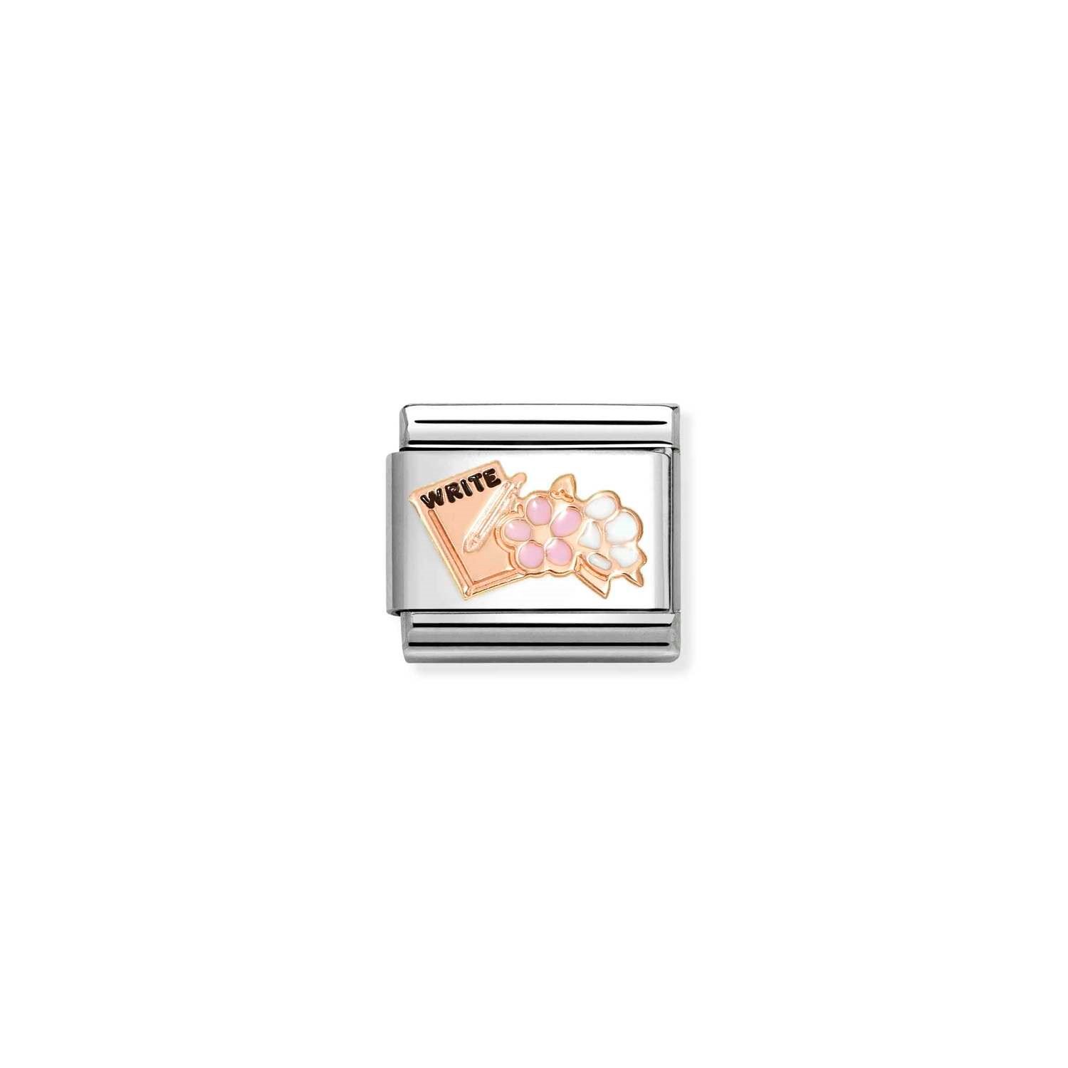 Composable Classic Link Çiçek ve Not Defteri 9 Ayar Rose Gold