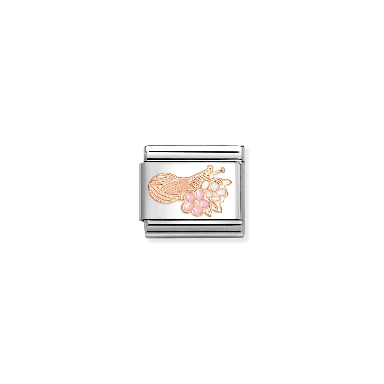 Composable Classic Link Çiçek ve Yün 9 Ayar Rose Gold