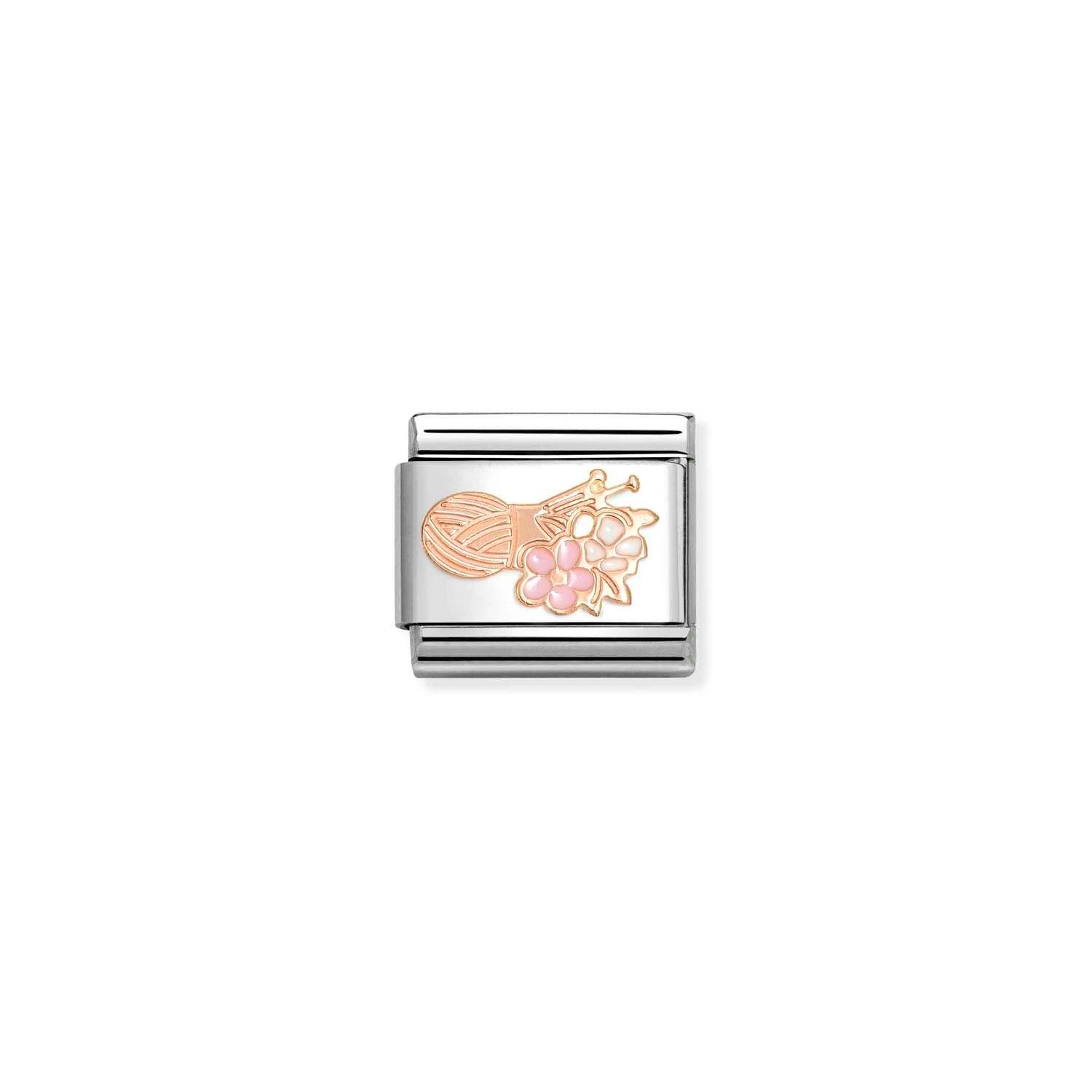 Composable Classic Link Çiçek ve Yün 9 Ayar Rose Gold