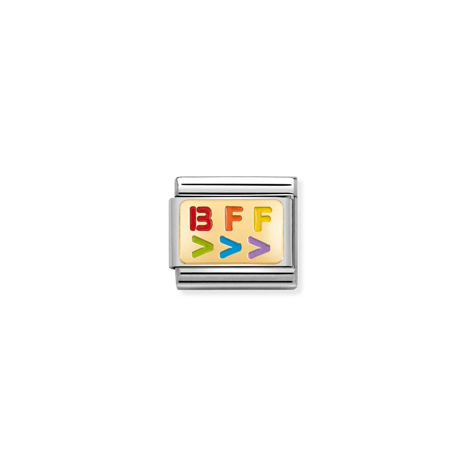 Composable Classic Link Gökkuşağı BFF 18 Ayar Altın