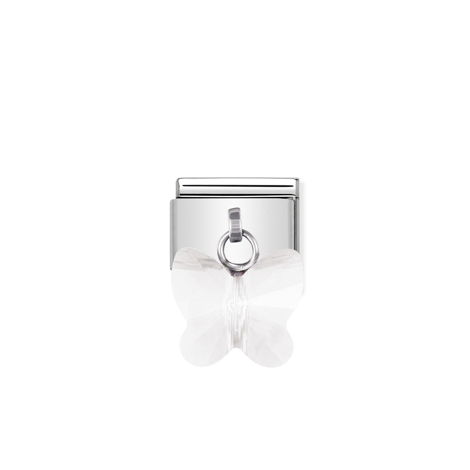 Composable Classic Link Kelebek Beyaz Charm  925 Ayar Gümüş