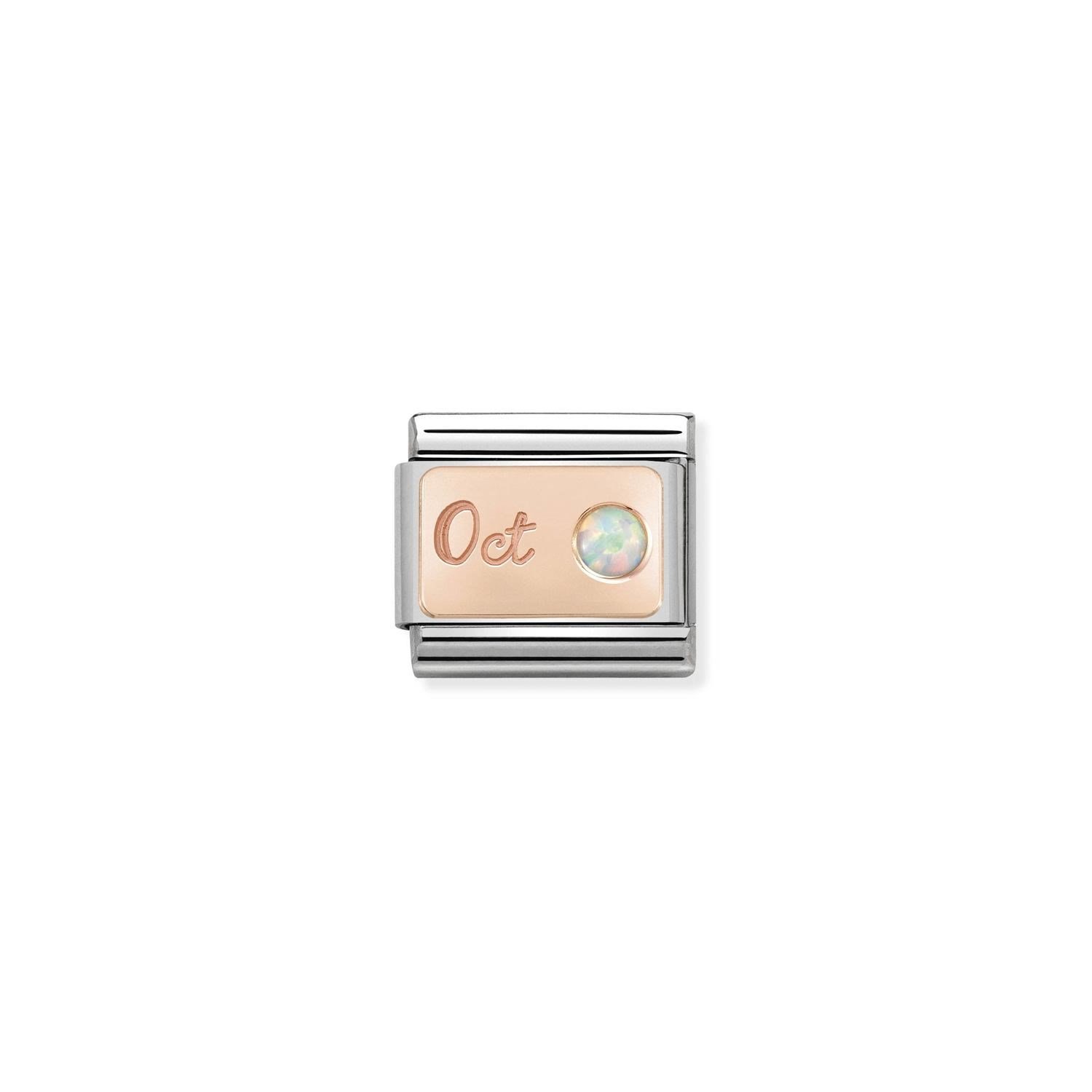 Composable Classic Link Opal Taşlı Ekim 9 Ayar Altın