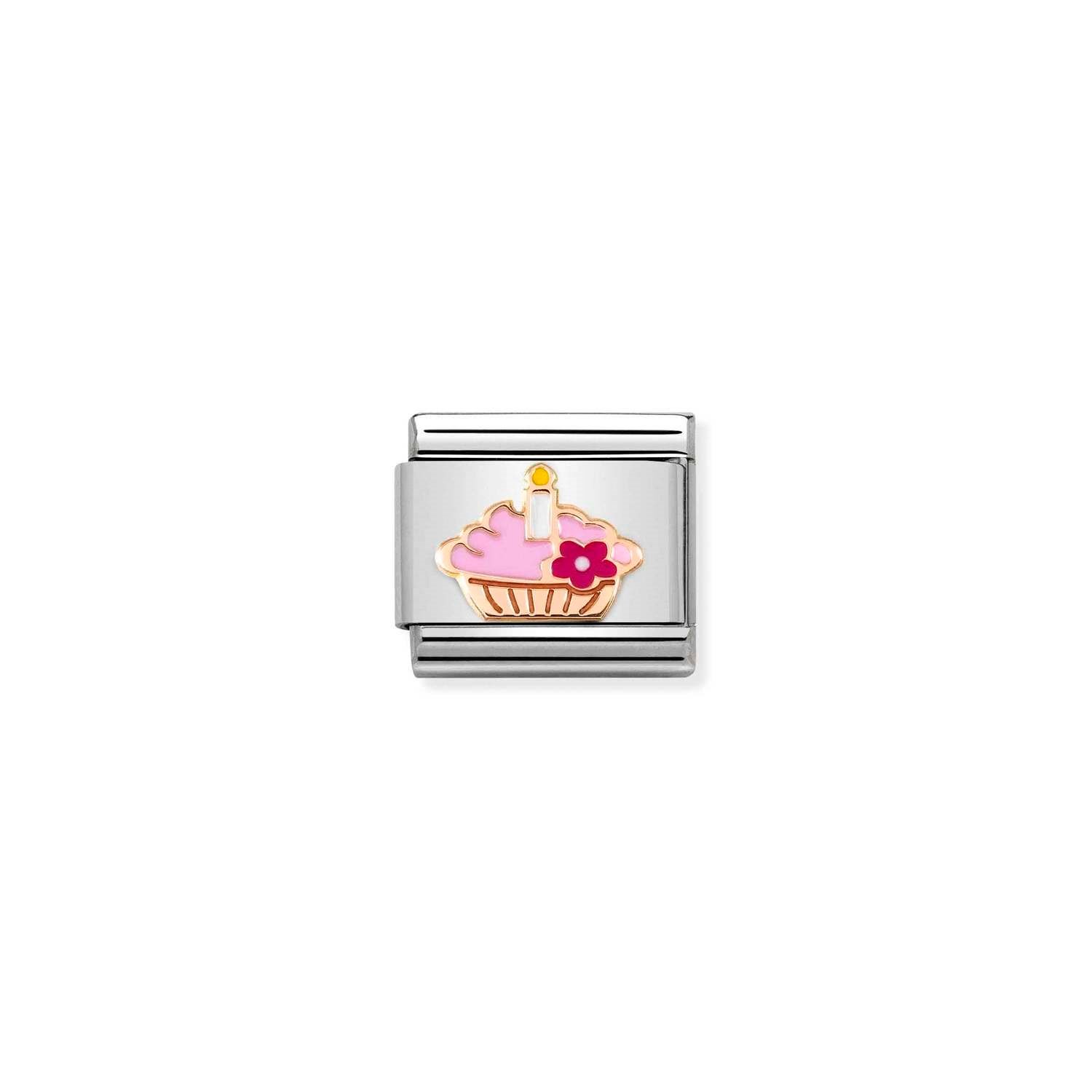 Composable Classic Link Pembe Cupcake 9 Ayar Rose Gold