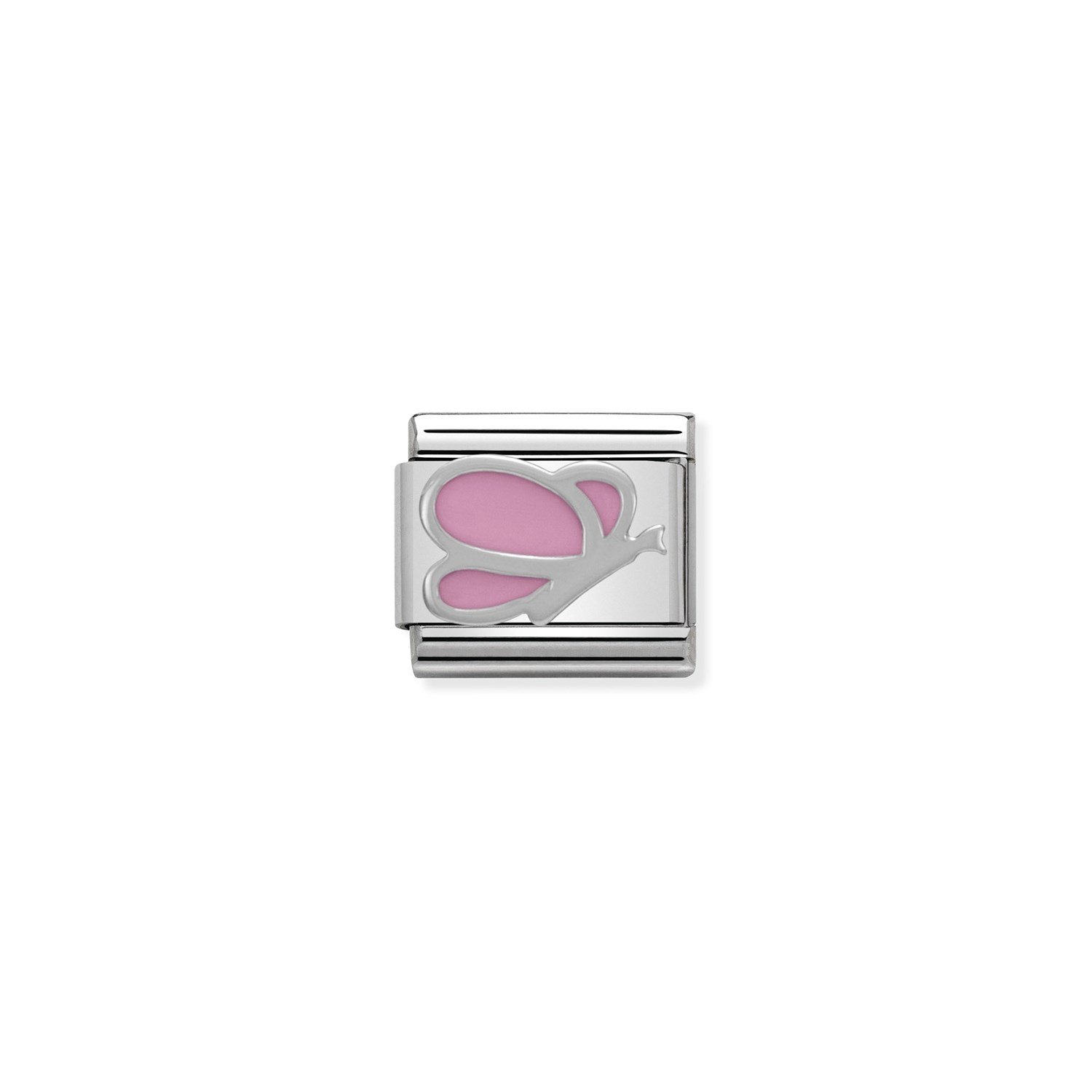 Composable Classic Link Pembe Kelebek 925 Ayar Gümüş