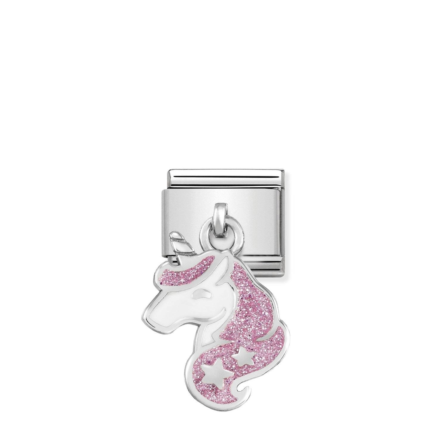 Composable Classic Link Pembe Unicorn 925 Ayar Gümüş Charm