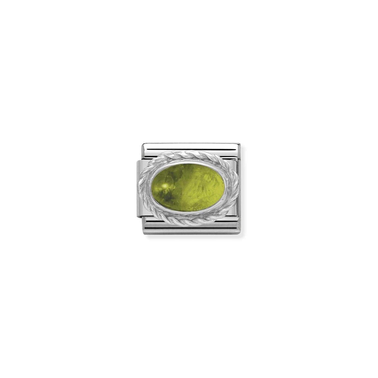Composable Classic Link Peridot Taşlı 925 Ayar Gümüş