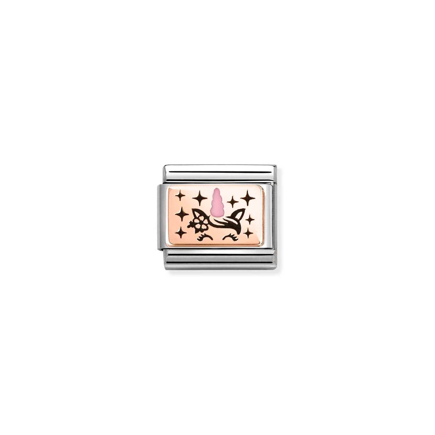 Composable Classic Link Unicorn Boynuzu 9 Ayar Rose Gold