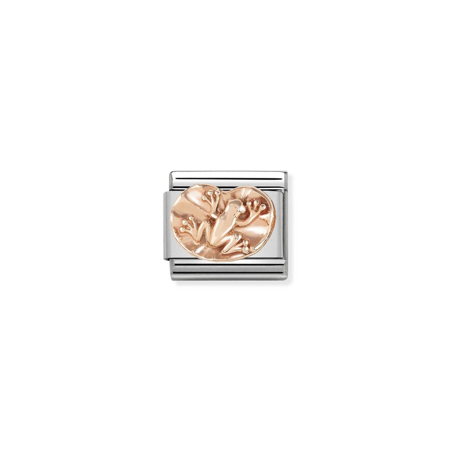 Composable Classic Link Zambak ve Kurbağa 9 Ayar Rose Gold