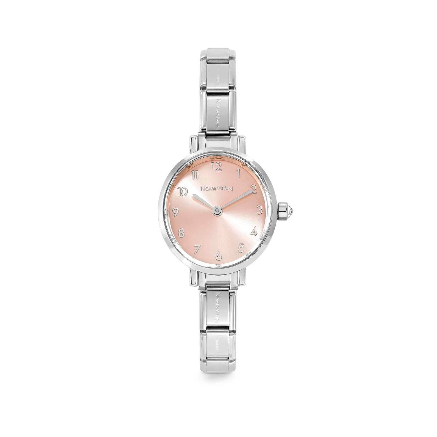 Composable Classic Time Yuvarlak Rose Gold Kadran Gümüş Renk Kadın Kol Saati