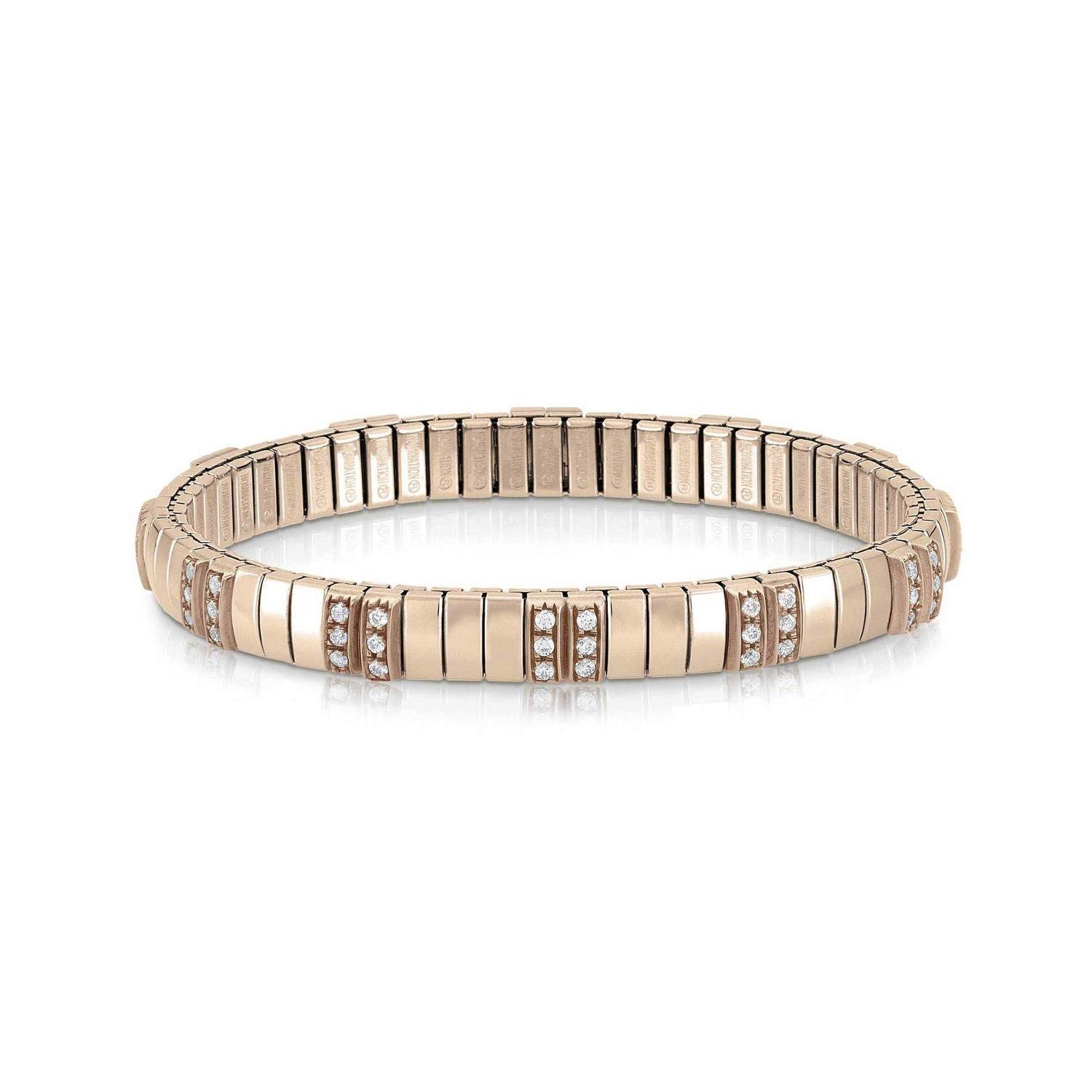 Extension 042819 011 Beyaz Zirkon Taşlı Rose Gold Bileklik