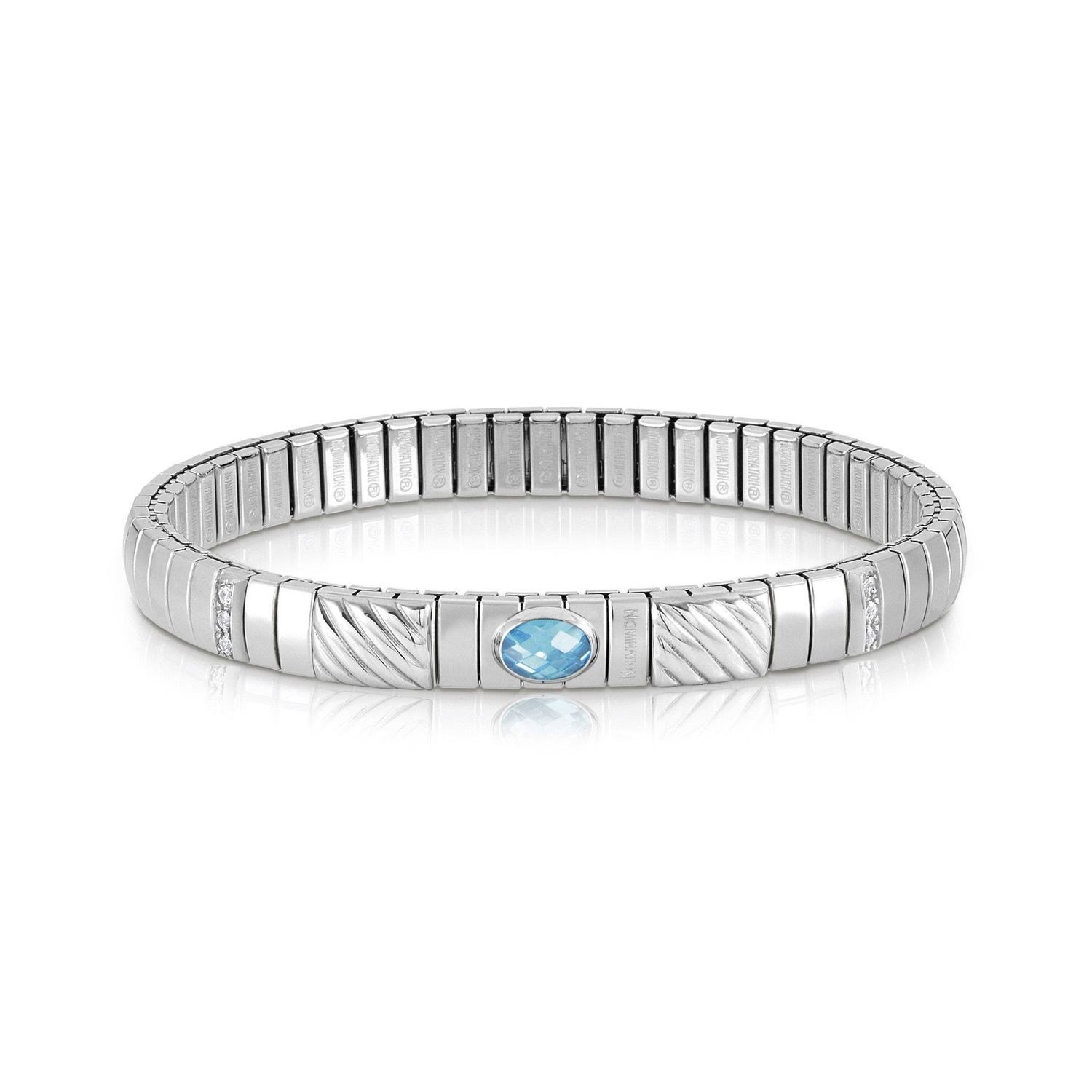 Extension 043332 006 Beyaz Zirkon ve Swarovski Taşlı 925 Ayar Gümüş Bileklik