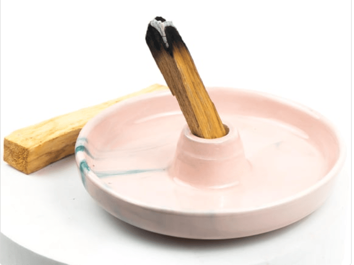 Ağaç Tütsülük - Pembe - Seramik