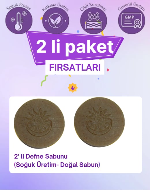 Mistikhane - Defne Sabunu - Naturel (Elit) (Yüz, Vücut ve Sac Bakım) (2' li)