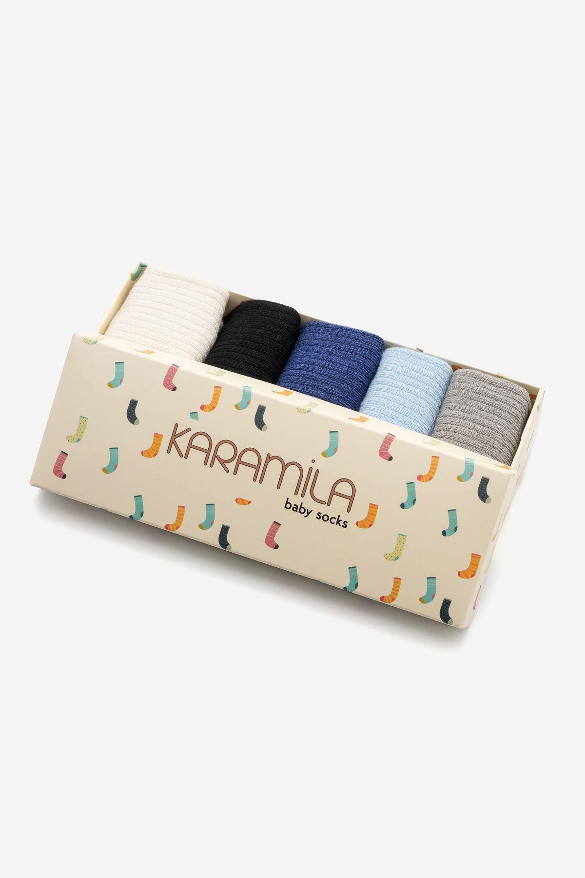 10 Çift Bebek Organic Bambu ÇORAP / Yenidoğan Çorap / 2 Kutu Bambu Çorap