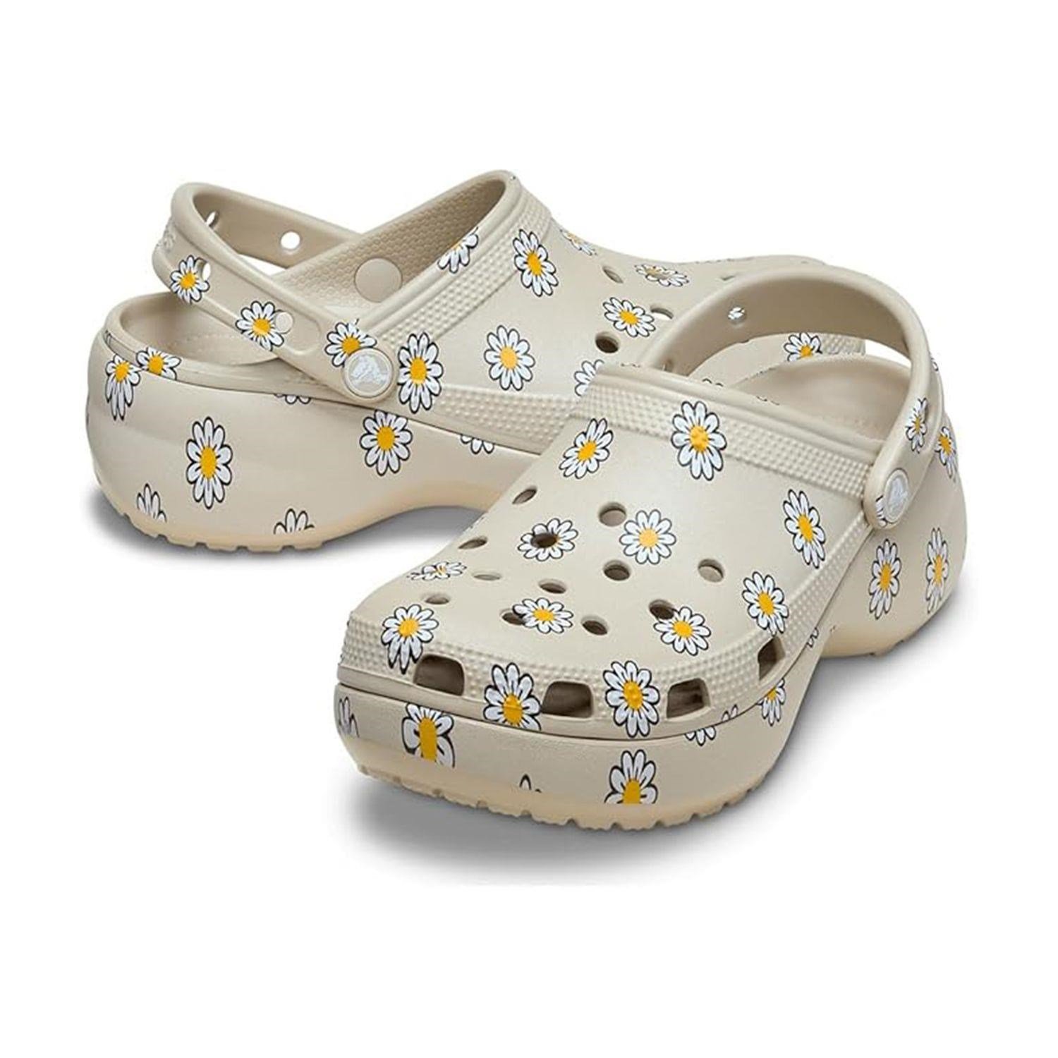 Crocs Classic Platform Floral Clog Kadın Terlik CR212668 CRC.1WY