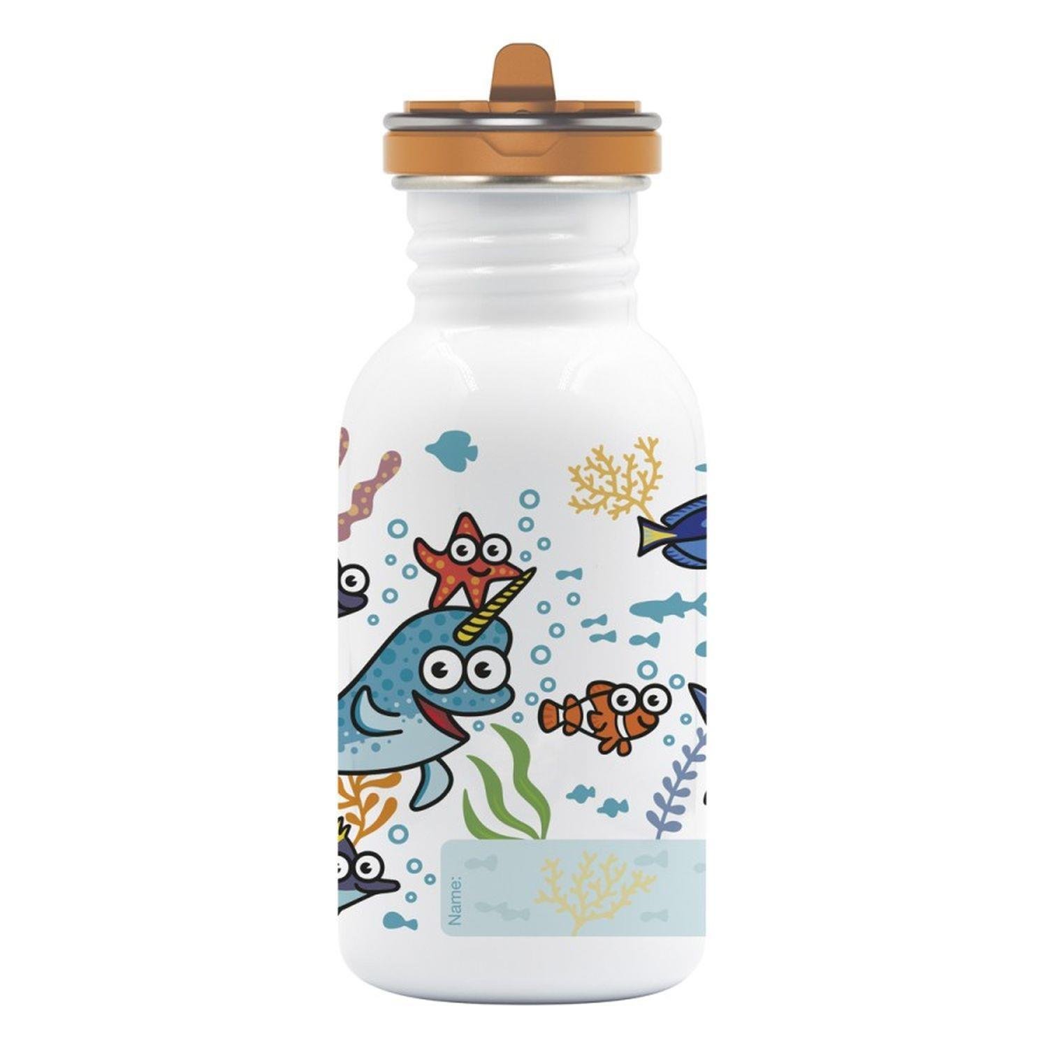 Laken Çelik 18/8 Flow Basic Şişe 0,50L - Sea Friends LKBSFSF