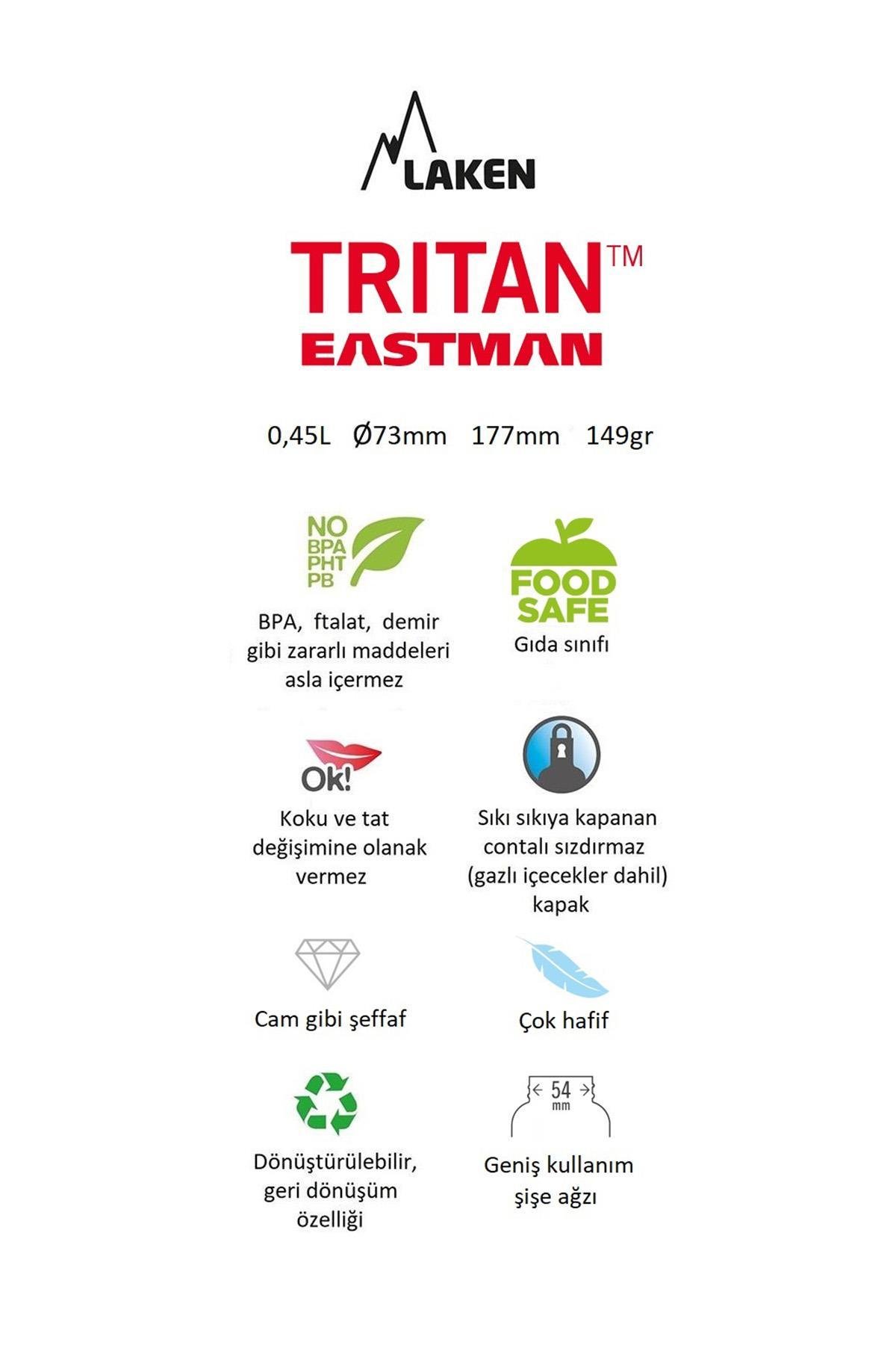 Laken Tritan Jannu Şişe 0,45L - Pembe LKTN4P